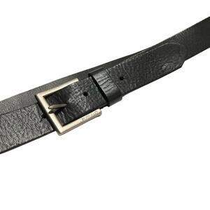 BUFFALO David Bitton Genuine Leather Belt in Black Men's Size XL